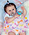 Bebê Reborn Menina Greta 50 Cm Olhos Abertos Lindíssima Bebê De Luxo Realista Com Chupeta E Enxoval - Imagem 3