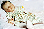 Bebê Reborn Menina Annie 46 Cm Olhos Fechados Bebê Parece De Verdade Linda Com Enxoval E Chupeta - Imagem 2