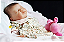 Bebê Reborn Menina Annie 46 Cm Olhos Fechados Bebê Parece De Verdade Linda Com Enxoval E Chupeta - Imagem 3
