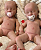 Bebê Reborn Menina E Menino Gêmeos Levi 49 Cm Olhos Fechados Bebê Reborn Silicone Sólido Super Realista - Imagem 1