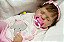Bebê Reborn Menina Nod 45 Cm Olhos Fechados Silicone Sólido Realista Acompanha Enxoval E Chupeta - Imagem 1