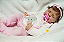 Bebê Reborn Menina Nod 45 Cm Olhos Fechados Silicone Sólido Realista Acompanha Enxoval E Chupeta - Imagem 2
