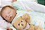 Bebê Reborn Menino Sugar 51 Cm Olhos Fechados Muito Fofo Acompanha Enxoval E Uma Linda Chupeta - Imagem 2