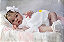Bebê Reborn Menina Elliot 58 Cm Olhos Abertos Bebê Encantadora Quase Real Acompanha Lindo Enxoval - Imagem 1