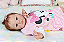Bebê Reborn Menina Jill 46 Cm Olhos Abertos Detalhes Reais Encantadora Acompanha Enxoval E Chupeta - Imagem 3