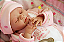 Bebê Reborn Menina Kaelin 40 Cm Olhos Fechados Detalhes Reais Lindíssima Parece Um Bebê De Verdade - Imagem 2