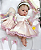 Bebê Reborn Menina Paris 35 Cm Olhos Abertos Silicone Sólido Pode Dar Banho Bebê Realista Com Enxoval - Imagem 2