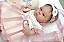 Bebê Reborn Menina Paris 35 Cm Olhos Abertos Silicone Sólido Pode Dar Banho Bebê Realista Com Enxoval - Imagem 4