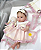 Bebê Reborn Menina Paris 35 Cm Olhos Abertos Silicone Sólido Pode Dar Banho Bebê Realista Com Enxoval - Imagem 3