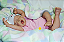 Boneca Bebê Reborn Menina Evie 51 Cm Olhos Fechados Parece Um Bebê Chorando De Verdade - Imagem 2