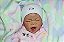 Boneca Bebê Reborn Menina Evie 51 Cm Olhos Fechados Parece Um Bebê Chorando De Verdade - Imagem 4