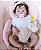 Boneca Bebê Reborn Menina Eleanor 50 Cm Olhos Abertos Bebê Realista Delicada E Encantadora - Imagem 1