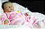 Boneca Bebê Reborn Menina Ember 51 Cm Olhos Fechados Super Realista Bebê Artesanal Sofisticado - Imagem 2