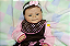 Boneca Bebê Reborn Menina Coco Malu 48 Cm Olhos Abertos Princesa Linda E Realista Oferta Imperdível - Imagem 3