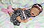 Bebê Reborn Menina Evie 51 Cm Olhos Fechados Bebê Chorando Com Detalhes Reais Acompanha Enxoval - Imagem 1