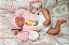 Boneca Bebê Reborn Menina Caroline 46 Cm Olhos Abertos Super Realista Acompanha Placa de Barriga - Imagem 2