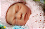 Boneca Bebê Reborn Menina Caroline 46 Cm Olhos Abertos Super Realista Acompanha Placa de Barriga - Imagem 1