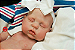 Boneca Bebê Reborn Menina Nod 45 Cm Olhos Fechados Em Silicone Sólido Detalhes Reais Super Promoção - Imagem 1