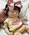 Bebê Reborn Menina Pascale 34 Cm Olhos Fechados Bebê De Silicone Sólido Com Enxoval Pronta Entrega - Imagem 3