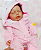 Bebê Reborn Menina 34 Cm Olhos Fechados Toda Em Silicone Sólido Princesinha Linda A Pronta Entrega - Imagem 4