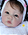 Boneca Bebê Reborn Menina Luca 47 Cm Olhos Abertos Linda Bebê Parece De Verdade Acompanha Enxoval - Imagem 2
