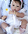 Boneca Bebê Reborn Menina Luca 47 Cm Olhos Abertos Linda Bebê Parece De Verdade Acompanha Enxoval - Imagem 1