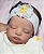 Bebê Reborn Menina Rosalie 47 Cm Olhos Fechados Com Detalhes Realistas Acompanha Enxoval E Chupeta - Imagem 2