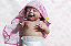 Bebê Reborn Menina April 48 Cm Olhos Abertos Sorridente Corpo Inteiro Em Vinil Siliconado Princesa Realista - Imagem 1