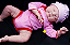 Boneca Bebê Reborn Menina Libby 58 Cm Olhos Fechados Bebê Gordinha Muito Fofa Parece De Verdade - Imagem 4
