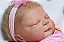 Bebê Reborn Menina Libby 58 Cm Olhos Fechados Bebê Loirinha Muito Fofa Com Lindo Enxoval E Chupeta - Imagem 4