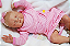 Bebê Reborn Menina Libby 58 Cm Olhos Fechados Bebê Loirinha Muito Fofa Com Lindo Enxoval E Chupeta - Imagem 2