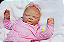 Bebê Reborn Menina Libby 58 Cm Olhos Fechados Bebê Loirinha Muito Fofa Com Lindo Enxoval E Chupeta - Imagem 3