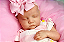 Bebê Reborn Menina Levi 48 Cm Olhos Fechados Princesinha Linda Sua Filha Vai Amar Acompanha Acessórios - Imagem 2