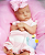 Bebê Reborn Menina Levi 48 Cm Olhos Fechados Princesinha Linda Sua Filha Vai Amar Acompanha Acessórios - Imagem 3