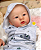 Bebê Reborn Menino Abigail 48 Cm Olhos Abertos Parece Um Bebê De Verdade Acompanha Chupeta - Imagem 2