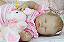 Bebê Reborn Menina Sugar 51 Cm Olhos Fechados Bebê Muito Fofa E Linda Acompanha Enxoval - Imagem 2