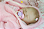 Bebê Reborn Menina Sugar 51 Cm Olhos Fechados Bebê Muito Fofa E Linda Acompanha Enxoval - Imagem 4