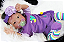 Bebê Reborn Menina Eleanor 50 Cm Olhos Abertos Bebê Morena Super Realista Com Lindo Enxoval - Imagem 2