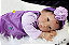 Bebê Reborn Menina Eleanor 50 Cm Olhos Abertos Bebê Morena Super Realista Com Lindo Enxoval - Imagem 3