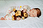 Bebê Reborn Menina Heather 55 Cm Olhos Fechados Com Detalhes Reais De Um Bebê De Verdade - Imagem 1
