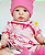 Bebê Reborn Menina Crystal 53 Cm Olhos Abertos Super Realista Bebê Com Chupeta e Enxoval Promoção - Imagem 4