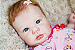 Bebê Reborn Menina Crystal 53 Cm Olhos Abertos Super Realista Bebê Com Chupeta e Enxoval Promoção - Imagem 1
