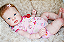 Bebê Reborn Menina Crystal 53 Cm Olhos Abertos Super Realista Bebê Com Chupeta e Enxoval Promoção - Imagem 2