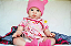 Bebê Reborn Menina Crystal 53 Cm Olhos Abertos Super Realista Bebê Com Chupeta e Enxoval Promoção - Imagem 3