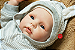 Bebê Reborn Menino Honey 51 Cm Olhos Abertos Com Detalhes Reais De Um Bebezinho De Verdade - Imagem 2