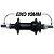 CUBO TRASEIRO K7 E DIANTEIRO GTA BMX RHD PRETO 9 DENTES EIXO 10MM - Imagem 2