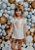 T-shirt Infantil Off-White com Coração Lantejoula Gold - Imagem 2