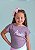 T-shirt Infantil Tela Lilás Amor Tie Dye Eco - Imagem 1