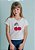 T-shirt Infantil Branca Decote V Cereja - Imagem 3