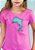 T-shirt Infantil Pink Guava Decote Canoa Golfinho - Imagem 1